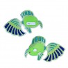Dream Fish Geocoin - Green/Blue
