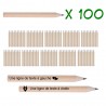 Petits crayons personnalisés - Lot de 100
