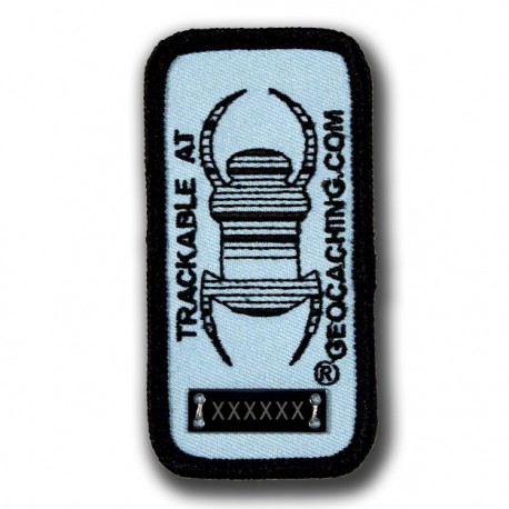 Geocaching Trackable Travel Bug® Patch - Blue