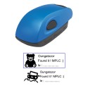 Tampon 38x14mm - Stamp Mouse 20 Bleu