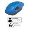 Tampon 38x14mm - Stamp Mouse 20 Bleu
