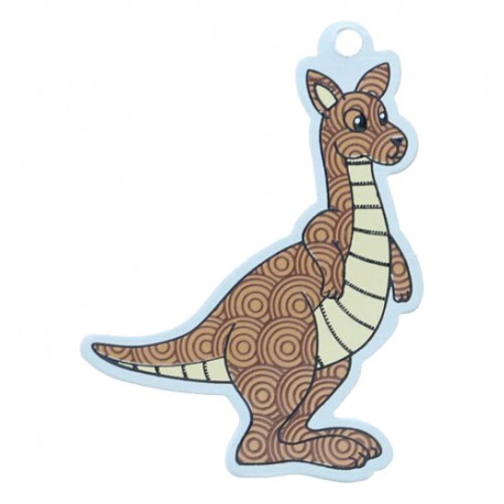 Kenny the Kangaroo Travel Tag