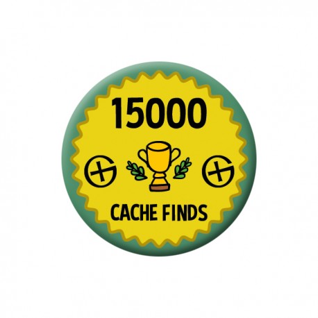 Badge Geocaching - 15000 Finds