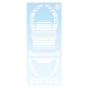 Travel Bug pour véhicule 18cm - Blanc Decal