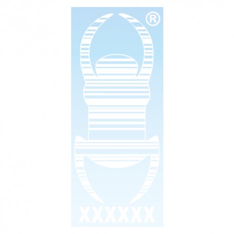 Travel Bug pour véhicule 18cm - Blanc Decal