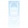 Travel Bug pour véhicule 18cm - Blanc Decal
