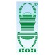 Travel Bug pour véhicule 18cm - Vert Decal