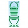 Travel Bug pour véhicule 18cm - Vert Decal