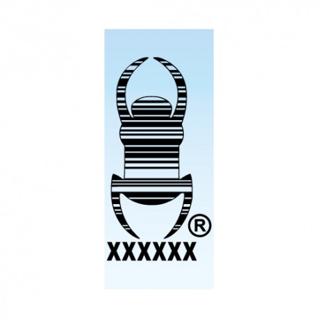 Travel Bug pour véhicule 9cm - Noir Decal