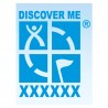 Logo Geocaching pour véhicule - Bleu Decal