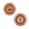 Milestone Wooden Nickel SWAG Coin - 5 Finds