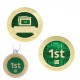 Milestone Geocoin and Tag Set - 1st Find (2 Trackables)
