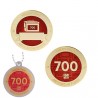 Milestone Geocoin and Tag Set - 700 Finds (2 Trackables)