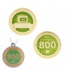 Milestone Geocoin and Tag Set - 800 Finds (2 Trackables)