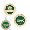 Milestone Geocoin and Tag Set - 1000 Finds (2 Trackables)