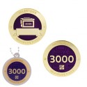 Milestone Geocoin and Tag Set - 3000 Finds (2 Trackables)