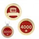Milestone Geocoin and Tag Set - 4000 Finds (2 Trackables)