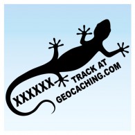 Gecko pour véhicule - Noir Decal