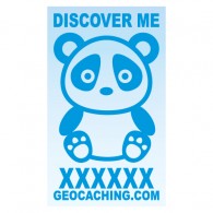 Panda pour véhicule - Bleu Decal