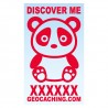 Panda pour véhicule - Rouge Decal
