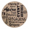 Sous-verre Geocaching Cloud