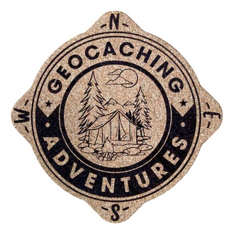 Sous-verre "GEOCACHING ADVENTURES"