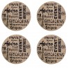 Sous-verre Geocaching Cloud - Lot de 4