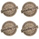 Sous-verre "Geocaching Crew" - Lot de 4