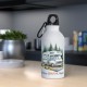 Gourde Blanche 500ml - Camping Car "Eat.Sleep.Geocache.Repeat"