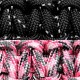 Paracorde de survie Trackable - Rose/Noir Réfléchissant