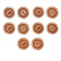 Milestone Wooden Nickel SWAG Coins Set - Lot de 5