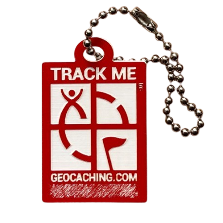 Travel Logo Geocaching - Rouge