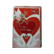 Valentine's Day Geocoin - Silver