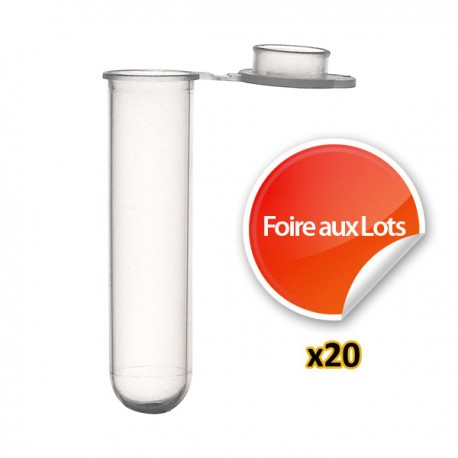Nano Tube 7ml à fond rond - Lot de 20