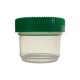 Micro Bouchon vissant 50ml Ø4,5 x 4 cm - Couvercle vert