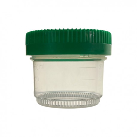 Micro Bouchon vissant 50ml Ø4,5 x 4 cm - Couvercle vert
