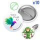 Badges personnalisés 56mm - Lot de 10