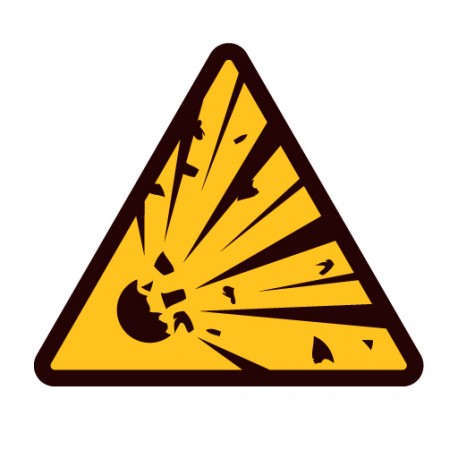 Cache magnétique "Danger d'explosion"