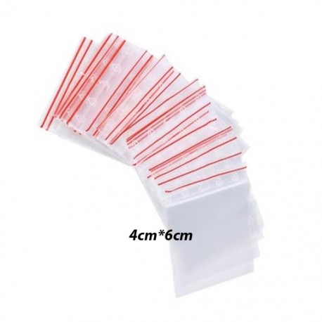 Sachets Zip basic x20 - 4x6cm