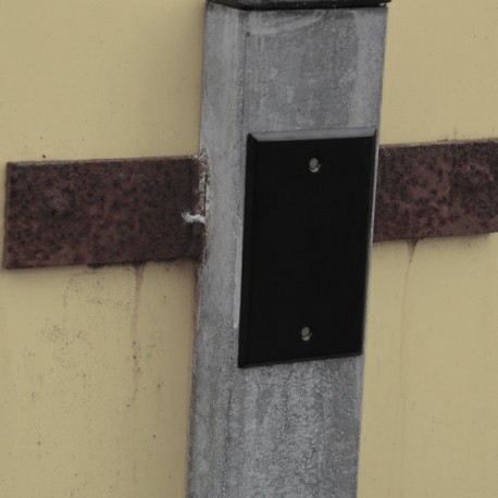 Cache plaque aimantée - Noir