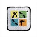 Geocaching Logo Patch - Four Color on White