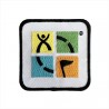 Geocaching Logo Patch - Four Color on White