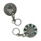 Rot13 Decoder Key Chain Geocoin - Antique Silver