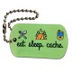 eat. sleep. cache. Travel Tag