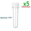 Pet Tube FTF 12cm (Bouchon blanc) x5