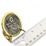 Support Sculpté pour Geocoin - Antique Bronze