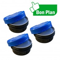 Galette noire/bleue 300ml - Lot de 3