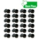 Mini Pastille Noire 3cm - Lot de 24