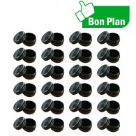 Mini Pastille Noire 3cm - Lot de 24