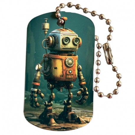 Steampunk Travel Tag - The Robot